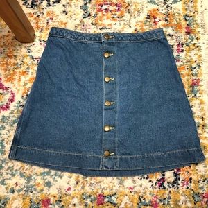 AMERICAN APPAREL JEAN SKIRT - MEDIUM - 28 IN WAIST
